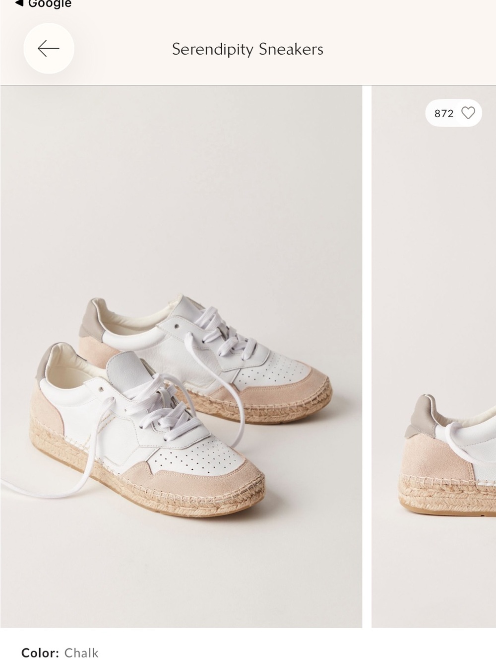 Free People Serendipity Chalk White and Beige Sneakers